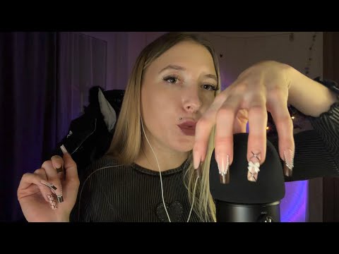 ASMR Быстрый пампинг и скретчинг ветрозащиты + быстрые звуки рта 