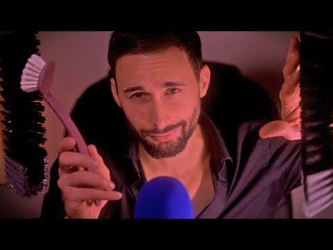 ASMR Brushing Sounds with High Sensitivity Microphone🎤