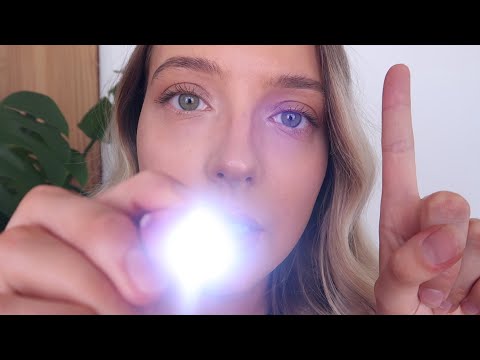 ASMR EYE TEST & INSPECTION with Colour Test, Eye Chart & Flashlight