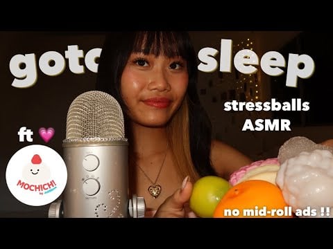 ASMR for sleep but it’s with stressballs I got sent  🍡ྀི˚.༘⋆ (no mid-roll ads)