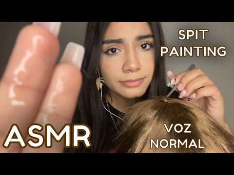 ASMR / Te QUITO los PIOJITOS + SPIT PAINTING INTENSO + ASMR en mi CUERPO (voz normal)