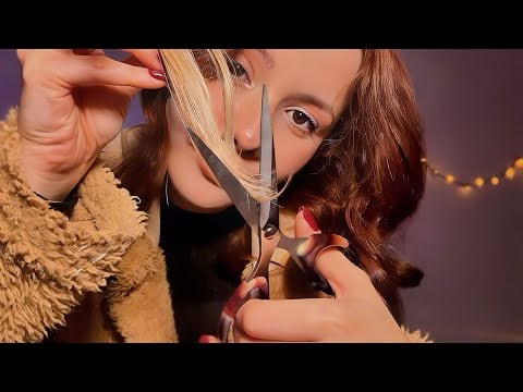 ASMR ✂️ Cortei seu cabelo enquanto você relaxa… do jeitinho que pediu 