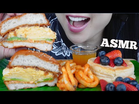 EATING BREAKFAST FOR DINNER (ASMR SOUNDS) SOFT WHISPERS | SAS-ASMR