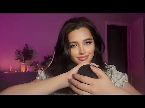 ASMR aggressive mic triggers (mic foam scratching, tapping)