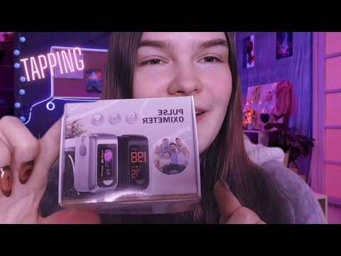 Hand + Nail Sounds, with Tapping and Whispering ASMR 💜