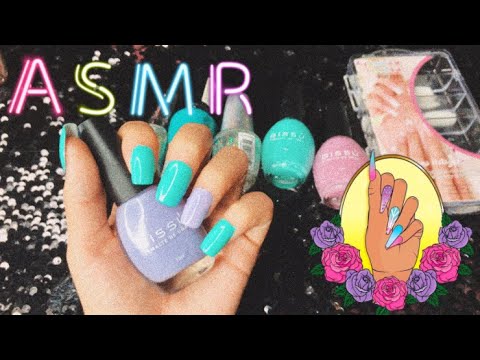 ASMR | Me pongo uñas postizas | Susurros relajantes | Andrea ASMR 🦋