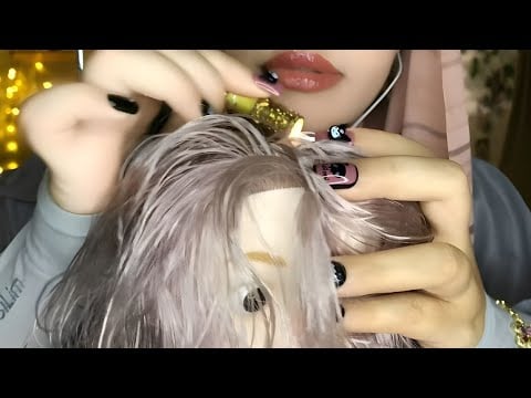 ASMR - Taping And Massaging And Scratching A Doll (You) With A Lice Check 💆🏻‍♀️