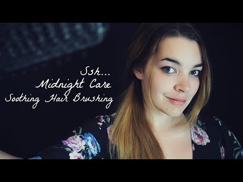 ASMR Ssh... Midnight Comforting with Hair Brushing, Whispering, Countdown [Binaural]