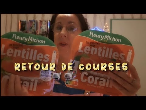 Asmr français : Retour de courses 🛒🛒🛒