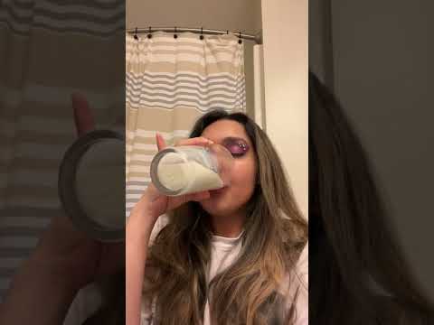 GLASS OF MILK ASMR | drinking milk sounds