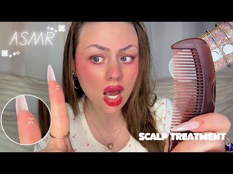 I Found This in My Hair…😳 | ASMR Scalp Cleaning + Clicky Triggers