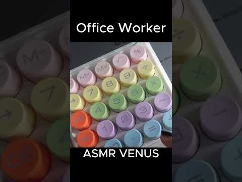 Short Realistic Office Lady🖥️ㅣOffice WorkerㅣFile Folders,Stamps,Tape, Stapler,Printing,Filing Sounds