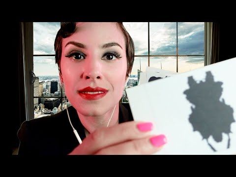 ASMR Gentlemen's Psychologist Roleplay [Spanish accent] [inkblot test] [gentle rain]