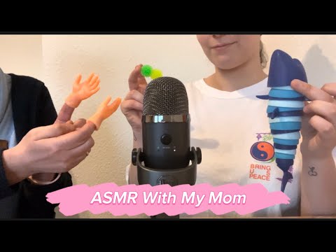 My Mom tries ASMR for the First Time. 🩵