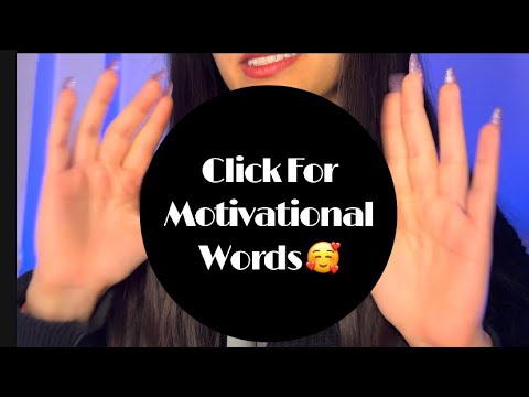 ASMR~ Sleep with  Motivational words 😴