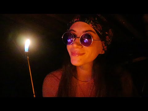 ASMR / Hippy Talks To You By The Fire (whispers, fire crackling)