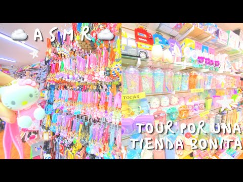 Tour por una tienda 💗☁️ | Susurros relajantes + visuales | Cosmetics B&U | Andrea ASMR 🦋