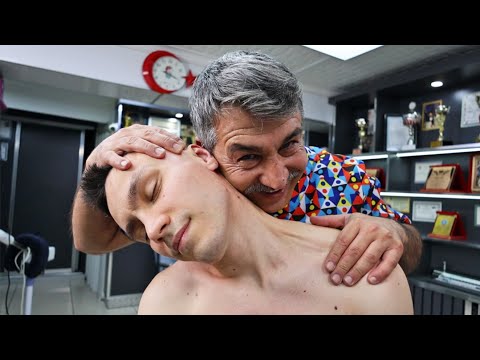 ASMR Powerful head, back massage and chiropractic adjustments by Münür Önkan