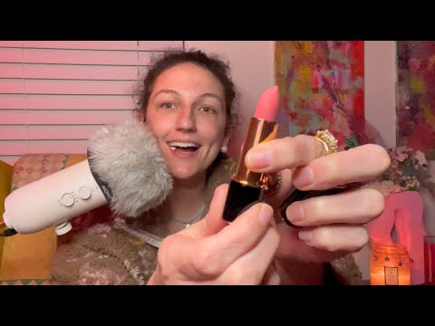 ASMR ~ UP-CLOSE whispers & mini haul! (gum chewing + new setup!!!) 💖