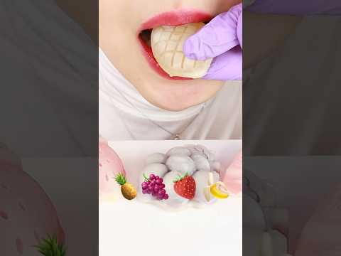 FROZEN FRUIT WAX CANDY ASMR 🍇 EMOJI ASMR