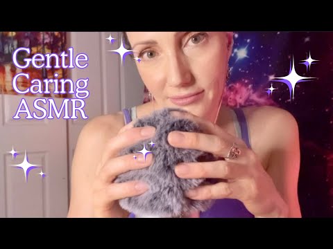 Up close gentle, caring ASMR | Soft & sensitive mic rubbing, stroking, blowing, massage (No Talking)