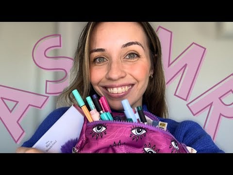 ASMR 📒 volta às aulas | meu material escolar da facul