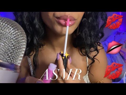 ASMR: Beijos suaves + som de gloss… duvido não se arrepiar 💋✨