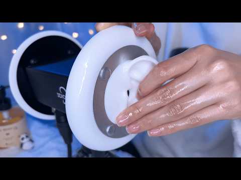 ASMR Brain Penetrating Ear Massage for Deep Sleep (No Talking) 3Dio, dry, oil etc. / 耳マッサージ