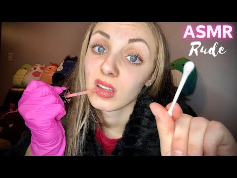 ASMR Rude Friend Picks Your Face! (Cursing, Spit Painting, Scalp Massage, Glove Sounds) Roleplay