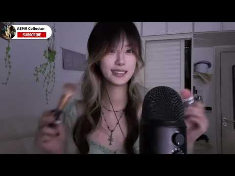 ASMR🎧｜Two different brushes, rub the microphone!!