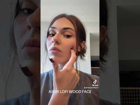 ASMR but my face is wood #asmrtriggers #tapping #fypシ゚ #fypyoutube #asmrsounds #visual #relax #lofi