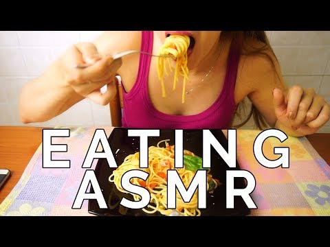 COMO HACER Y COMER PASTA ITALIANA | Eating Asmr en Español