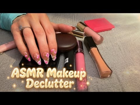 ASMR Clicky Whisper Lofi Makeup Declutter 