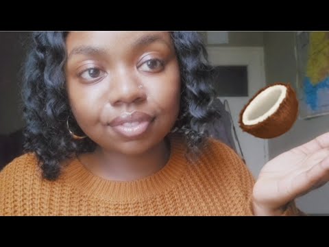 ASMR COCONUT RAIN 🌧🥥 coconut coconut crack* (Longer Version) VERYY TINGLYY