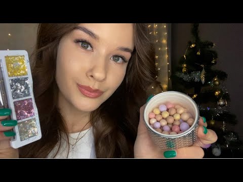 АСМР Новогодний Макияж 🎄Ролевая игра ASMR Makeup