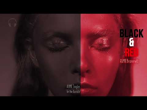 ASMR Sounds of the colour ★ Black & Red 🖤❤️★ Relaxing Brainmelt for sleep & tingles [Binaural]