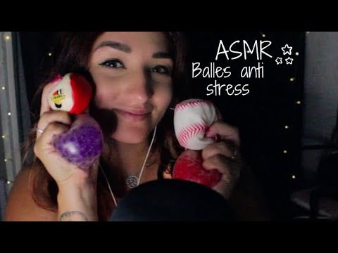ASMR FRANCAIS : DETENTE AVEC DES BALLES ANTI-STRESS 🤤😴