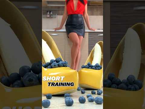 Pea vs. Bananas! Barefoot Crushing Food in Heels! Oddly Satisfying! ASMR