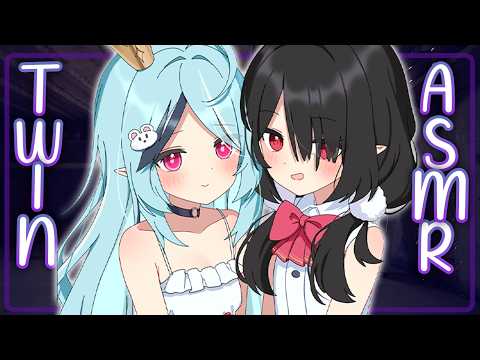 【ASMR】Twins Compete for Your Attention 💗Layered Earlicking Roleplay
