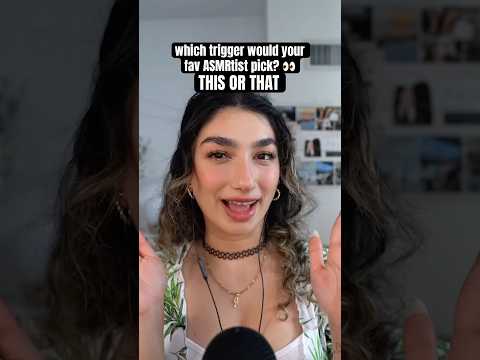 THIS OR THAT with a twist 👀 #asmr #asmrsounds