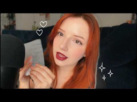Rambling For A While To Make You Tingle ASMR ݁₊ ⊹ . ݁˖ . ݁ (Paper Crinkling & Lipstick Application)