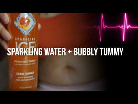 Happy Heartbeats Drinks Carbonated Water For Tummy Sounds | Female Heartbeat ASMR