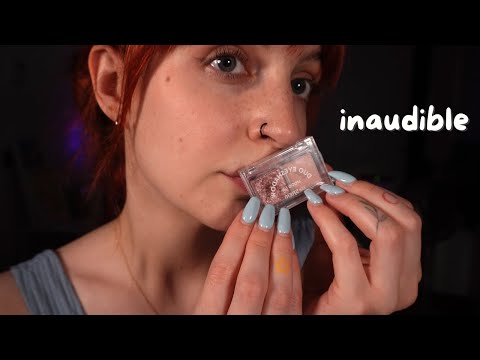 ASMR INAUDIBLE Whispers While I Do Your Makeup - asmr personal attention