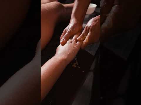 ASMR relaxing massage and scrubbing for Ksenia #asmrmassage