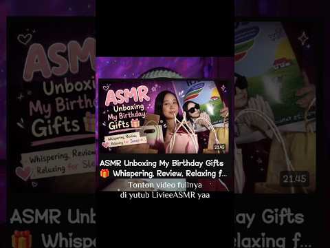 ASMR Unboxing my bday gifts preview 🎁🎂 #asmr