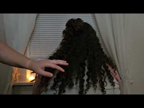 😴 ASMR Pure Hair Play on Curly Hair for Relaxation and Sleep 😴
