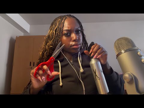 ASMR Haircut Roleplay 💇 (gum chewing)