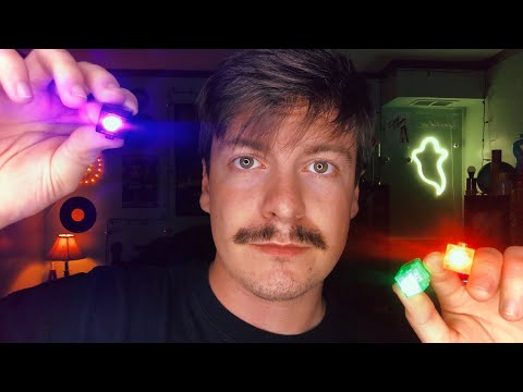 [ASMR] Orange, Purple & Green Light Triggers | Visual ASMR Triggers