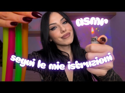 ASMR SEGUI LE MIE ISTRUZIONI STIMOLANTI PER DORMIRE