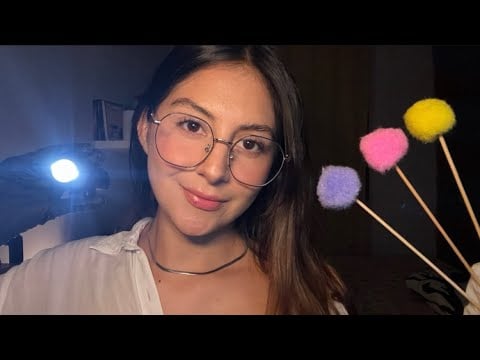 ASMR ROLEPLAY / REVISIÓN DE NERVIOS CRANEALES 🧠 ( gusto , oído , vista , olfato , tacto )